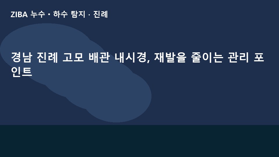 경남 진례 고모 배관 내시경, 재발을 줄이는 관리 포인트